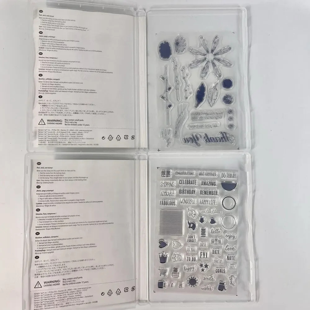 Stampin' Up! Photopolymer Stamps Lot DAISY DELIGHT & TABS FOR EVERYTHING New